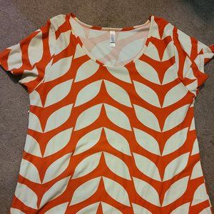 Lularoe XL orange and cream
